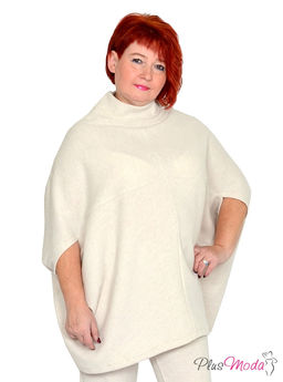 Туника-пончо Модель №1430 размеры 44-84 - Plusmoda фото 3