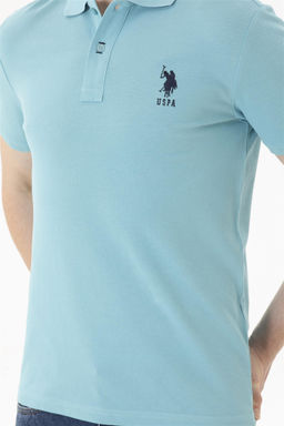Футболка U.S. Polo Assn базовая мятная хлопок  фото 6