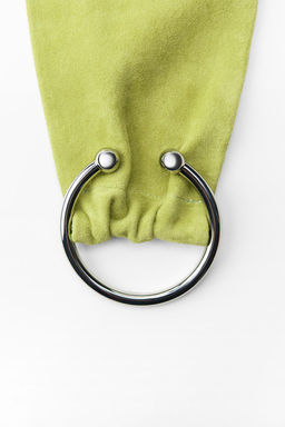 LEATHER BELT WITH PIERCING BUCKLE - Zara фото 8