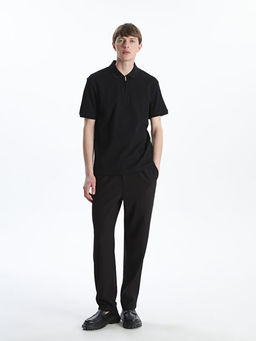 Polo Yaka K?sa Kollu Erkek Dokulu Ti??rt