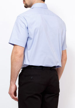 Сорочка мужская короткий рукав GREG 220/107/6403/Z STRETCH  фото 4