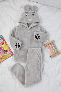 Gri Mini Me Orme Unisex Cocuk Pijama Tak?m? TKDAW26PT00015 - Trendyolmilla фото 5