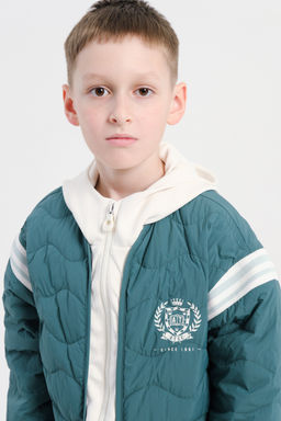 Пуховик короткий Темно-зеленый - Anta фото 3