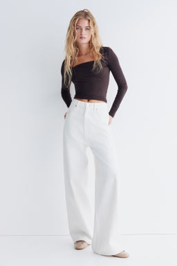 Top de manga larga en microfibra - H&m фото 8