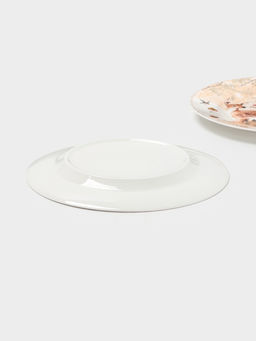 Набор тарелок новогодних «Лесное чудо», 2 шт., d=25.5 см, керамика, подарочная упаковка, бежевый