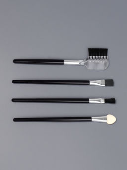 Цена за 15 шт. Набор кистей для макияжа SMOKY, 4 шт., чёрная