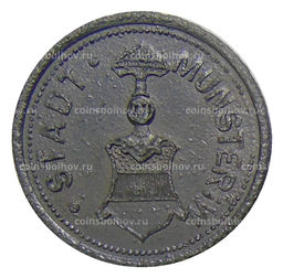 Монета 25 пфеннигов 1917 года Германия  Нотгельд Мюнстер