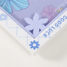 Фоторамка для фото 13?18 см Цветочная, пластик, фиолетовая, 23?2?18 см