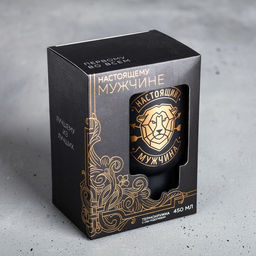 Термокружка с подогревом от USB Настоящий мужчина, 450 мл