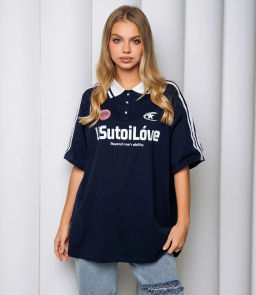 Футболка #КТ1716, тёмно-синий