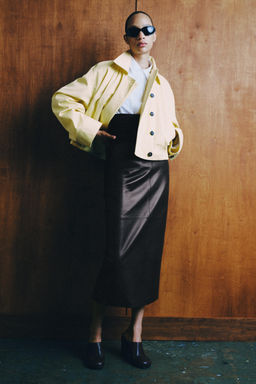 CHAQUETA CORTA ZW COLLECTION / Amarillo