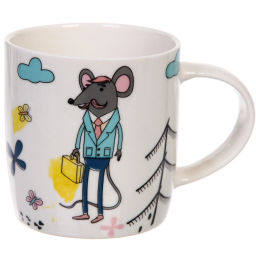 Цена за 2 шт. Кружка керамическая 350мл "Мышиная семейка"