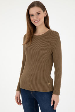 Женский свитер цвета хаки Неожиданная скидка в корзине - U.s. polo assn фото 3