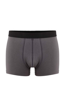Cok Renkli 3lu Paket Desenli/Duz Pamuklu Boxer TMNAW25BX00009 - Trendyolmilla фото 2