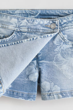 Falda pantal?n cruzada en denim - H&m фото 2