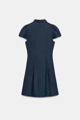 VESTIDO MINI ALAMAR CON LINO / ?ndigo - Zara фото 7