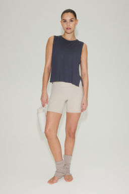 Camiseta de deporte boxy sin mangas con DryMove - H&m фото 5