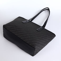 Сумка женская тоут на молнии, 30×11×25 см, чёрная