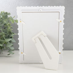 Фоторамка для фото 10×15 см «Жемчуг и стразы», пластик, прямые углы, 17.5×12.5 см