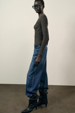 RIB V-NECK TOP - Zara фото 4
