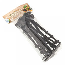 Колышки для крепления укрывного материала h17см, шляпка 3,8х2,8см, полипропилен, черный, набор 10шт (Беларусь)