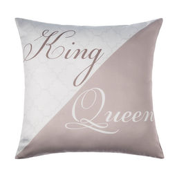 Постельное бельё евро «Этель» King&Queen, мако-сатин