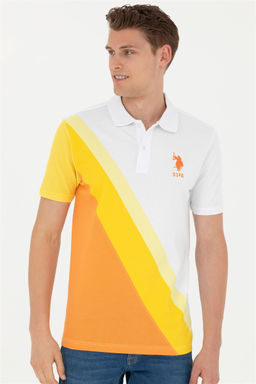 Мужская оранжевая футболка - U.s. polo assn фото 3