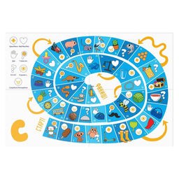 Нейрологопедическая игра-бродилка «Путешествие со звуком [С]», игровое поле, карта с фишками, кубик, 4+