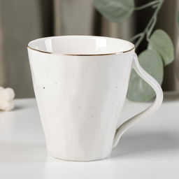 Кружка Доляна Млечный путь, 300 мл, фарфор, белая