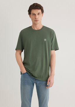 Mavi Logo Islemeli Yesil Basic Tisort  фото 2