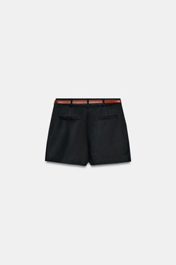 DARTED BERMUDA SHORTS WITH BELT - Zara фото 15