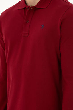 Мужской бордово-красный базовый свитшот Неожиданная скидка в корзине - U.s. polo assn фото 7