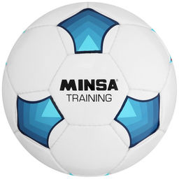 Мяч футбольный MINSA Training, PU, ручная сшивка, 32 панели, р. 5  фото 5