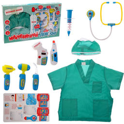 Набор доктора №4 Happy Valley «Лучший врач» с халатом и шапочкой, 9 предметов