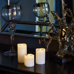 ULD-F050 WARM WHITE CANDLE SET3 Фигура светодиодная Свеча на батарейках 2АА (не в/к), в составе набора из 3 штук. 1 светодиод. Теплый белый свет. TM Uniel - Volpe фото 7
