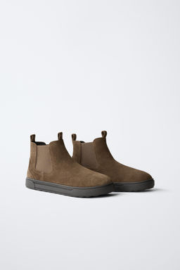 SPLIT SUEDE CHELSEA ANKLE BOOTS - Zara фото 2
