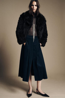 ZW COLLECTION CORDUROY MIDI SKIRT