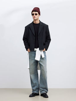 Standart Kal?p Erkek Blazer Ceket