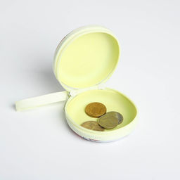 Футляр для монет, наушников «Хомячок с мандаринкой», на молнии, белый