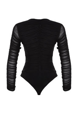 Trendyolmilla Siyah Agrafl? Orme Body TPRAW24BD00019 фото 8