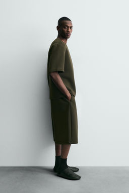 STUDDED NEOPRENE-EFFECT SWEATSHIRT - Zara фото 13