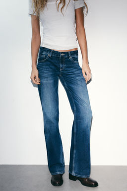 TRF WIDE-LEG LOW-RISE JEANS - Zara фото 2