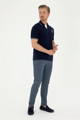 U. S. Polo Assn / Мужские темно-синие брюки из плотной ткани - U.s. polo assn фото 3
