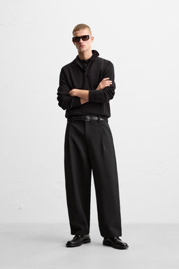 RELAXED FIT KNITTED POLO SHIRT