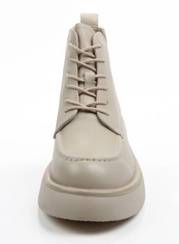 01-XKL22-107R LT. BEIGE Ботинки демисезонные женские (натуральная кожа, байка)