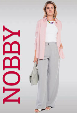 NOBBY, Женские брюки 411-02/2 (светло-серый)  фото 10