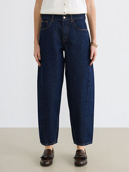 Barrel Fit Kad?n Jean Pantolon