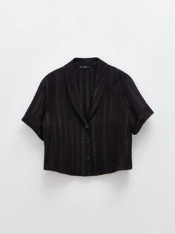 CONTE Укороченная домашняя блуза из вискозы MOONLIGHT LHW 1707 black