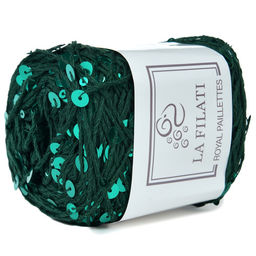 Royal Paillettes пряжа LA FILATI 55%%хлопок 45%пайетки 5х50г/120м