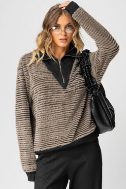 Костюм LAIKONY 383 табак+ черный  фото 6